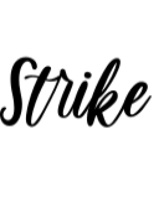 Strike Font Preview