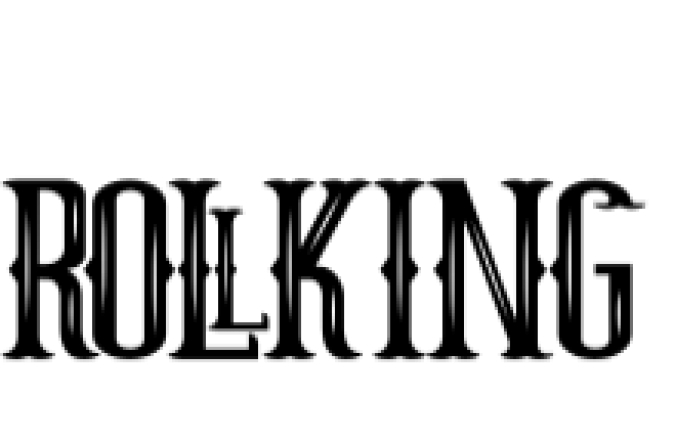 RollKing Font Preview