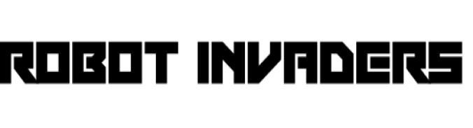 Robot Invaders Font Preview