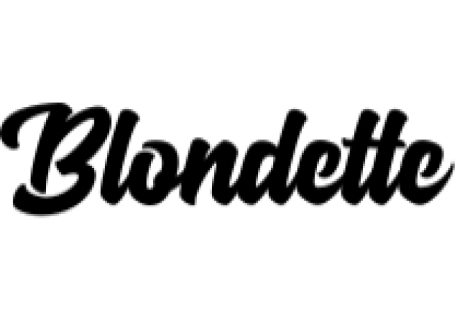 Blondette Font Preview