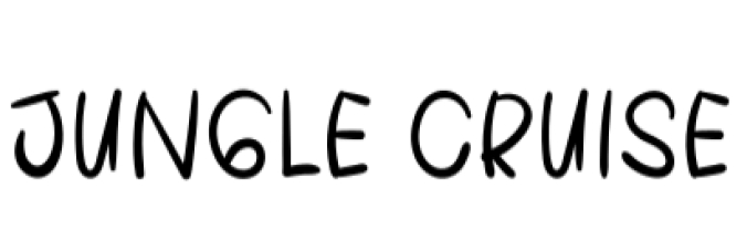 Jungle Cruise Font Preview