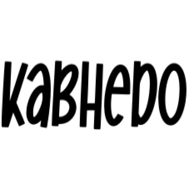 Kabhedo Font Preview