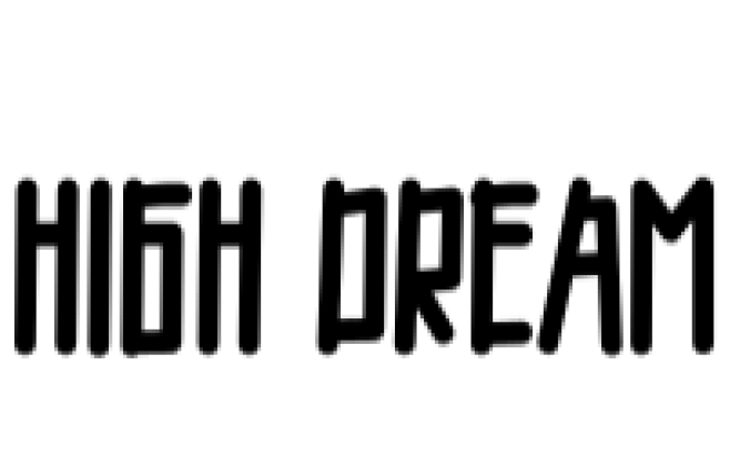 High Dream Font Preview