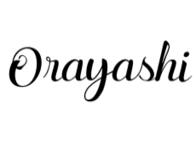 Orayashi Font Preview