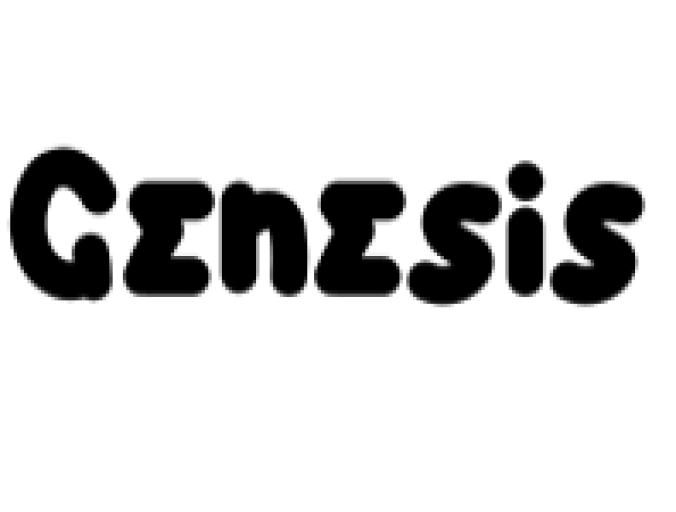 Genesis Font Preview