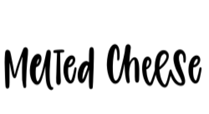 Melted Cheese Font Preview