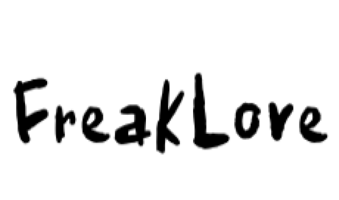 Freak Love Font Preview