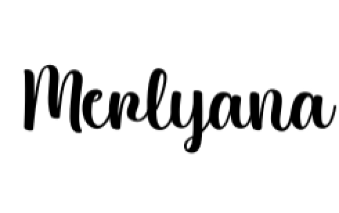 Merlyana Font Preview