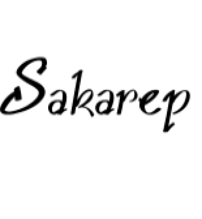 Sakarep Font Preview