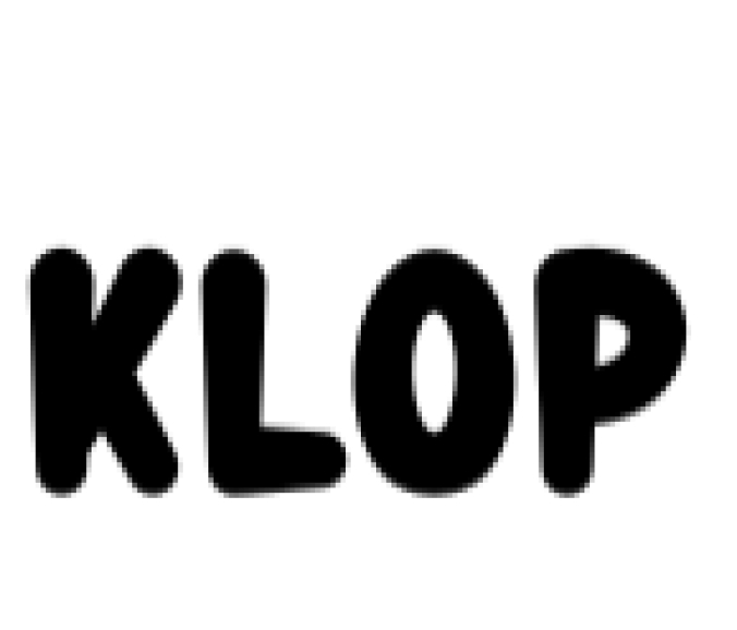 Klop Font Preview