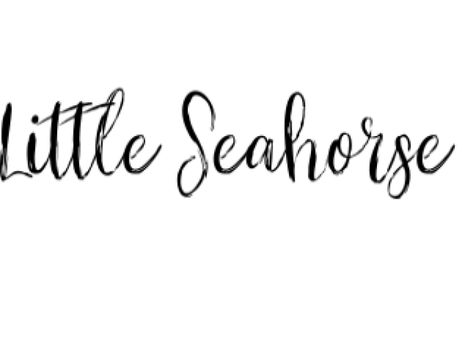 Little Seahorse Font Preview