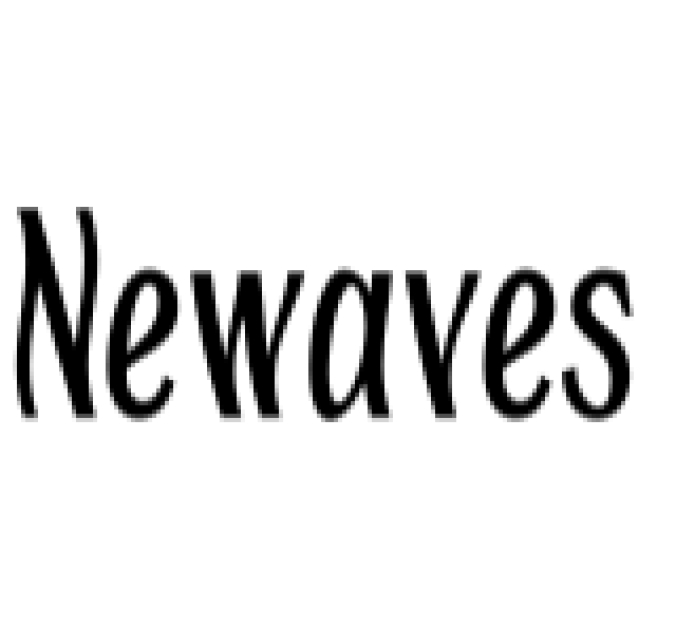 Newaves Font Preview