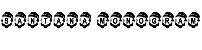 Santana Monogram Font Preview