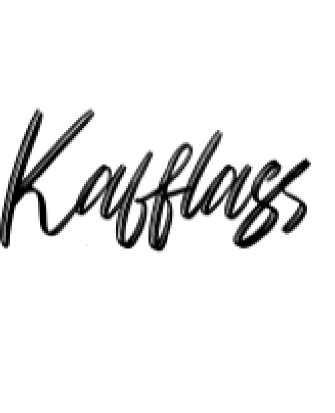 Kafflass Font Preview