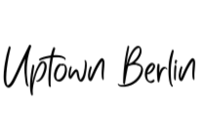 Uptown Berlin Font Preview