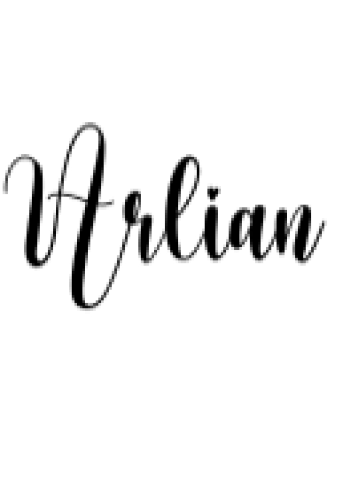 Arlian Font Preview