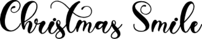 Christmas Smile Font Preview