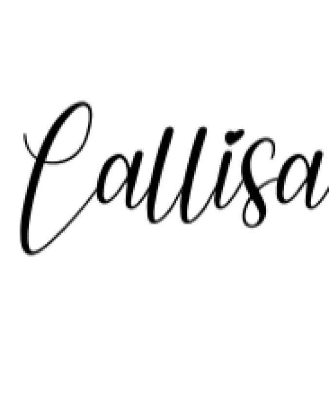 Callisa Font Preview