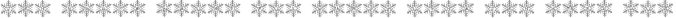 Christmas Snowflake Monogram Font Preview