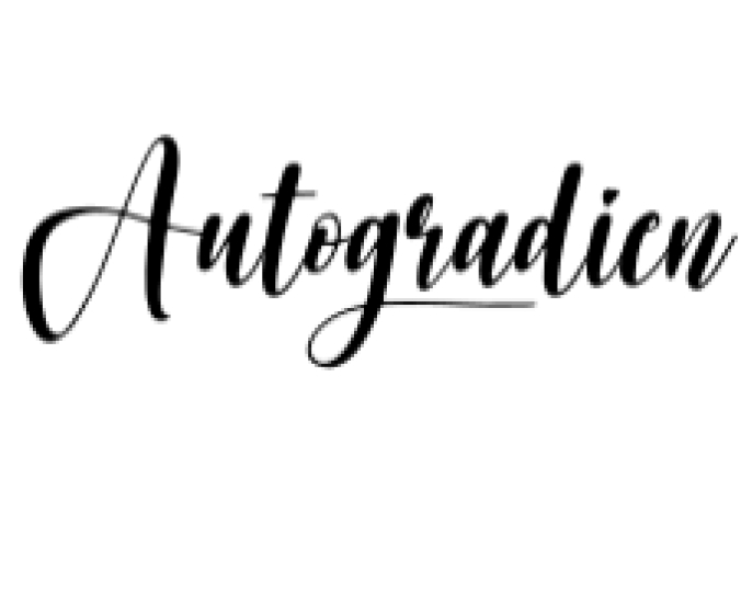 Autogradien Font Preview