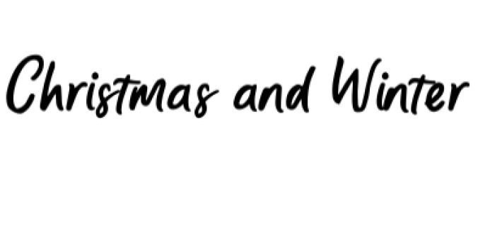 Christmas and Winter Font Preview