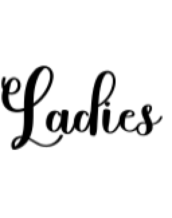 Ladies Font Preview