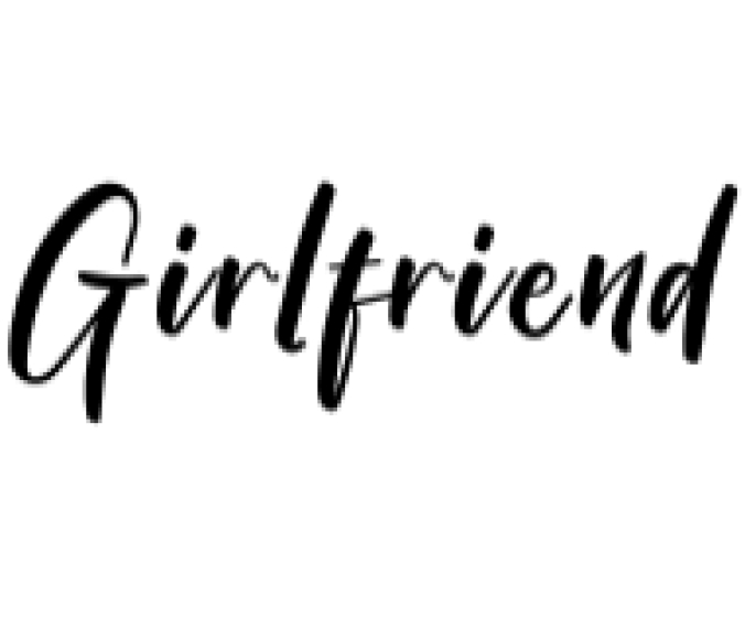 Girlfriend Font Preview