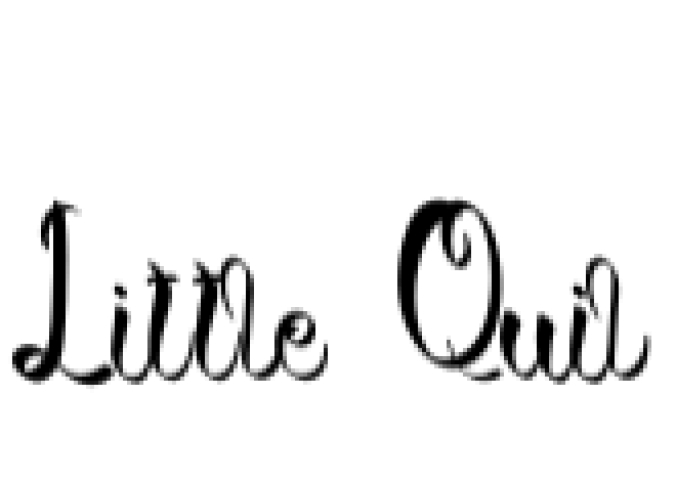 Little Quil Font Preview