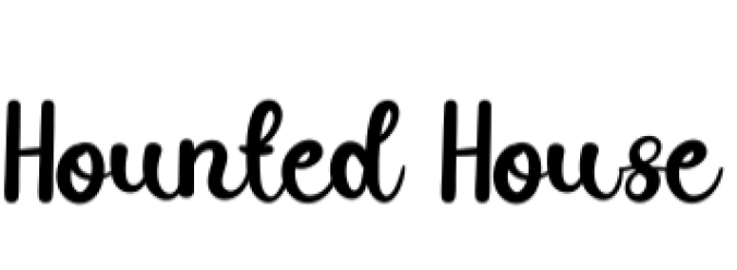 Hounted House Font Preview