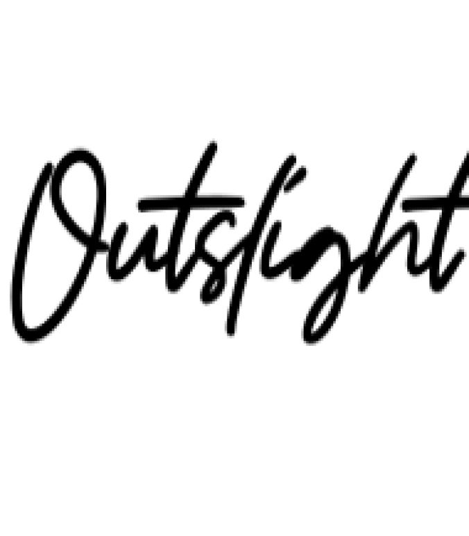 Outslight Font Preview