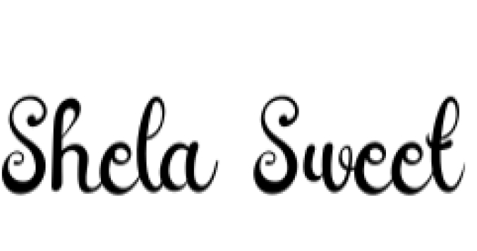 Shela Sweet Font Preview