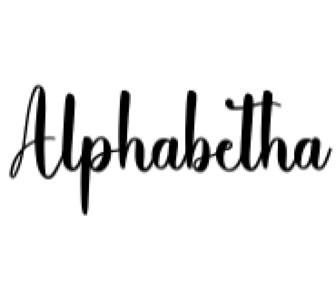 Alphabetha Font Preview