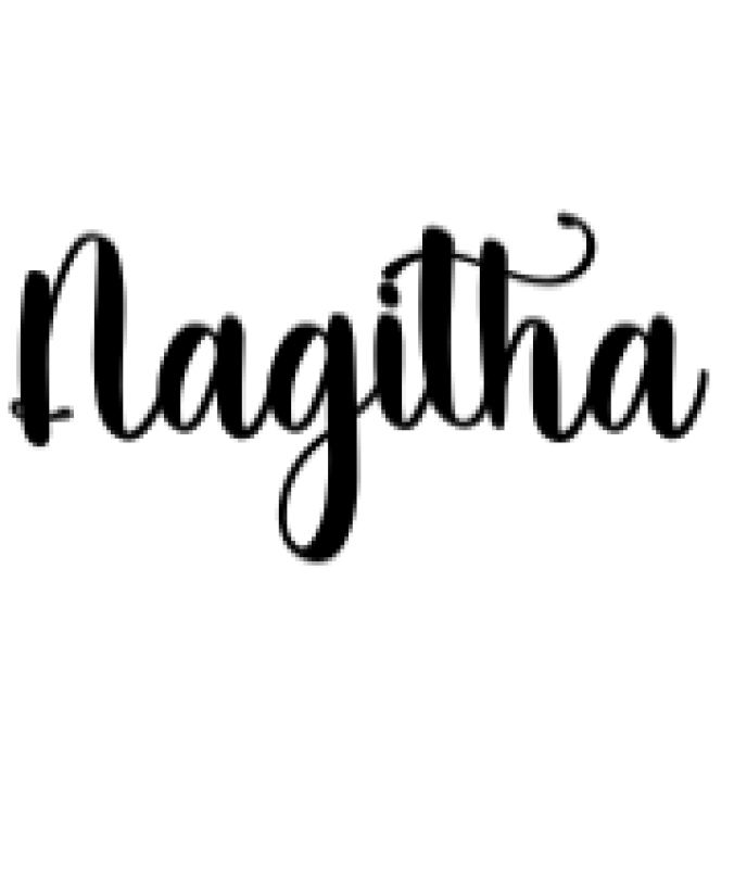 Nagitha Font Preview