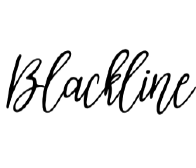Blackline Font Preview