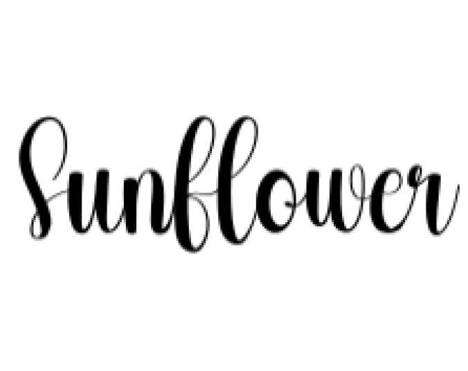 Sunflower Font Preview