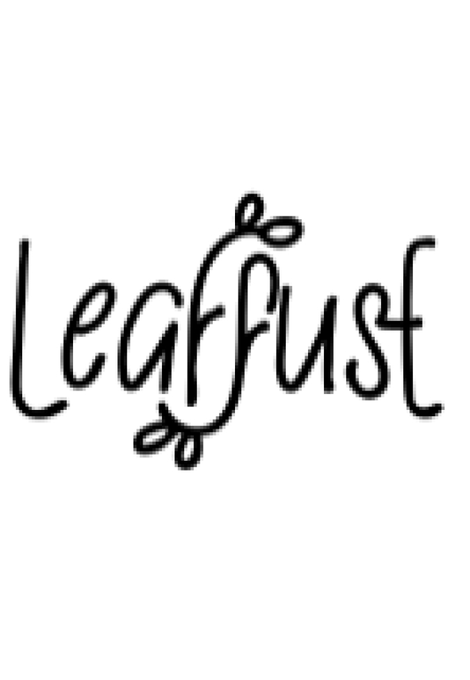 Leaffuse Font Preview