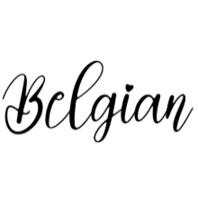 Belgian Font Preview