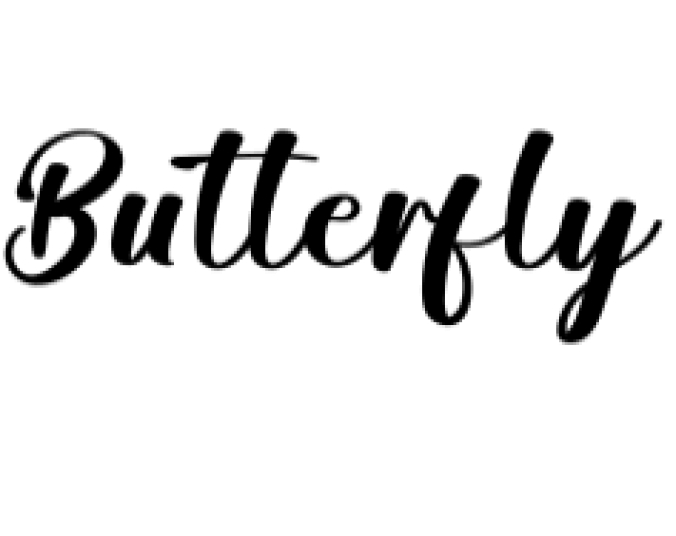 Butterfly Font Preview