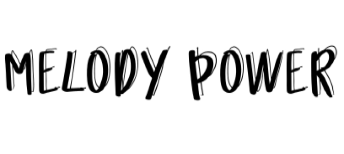 Melody Power Font Preview