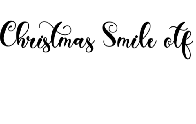 Christmas Smile Font Preview