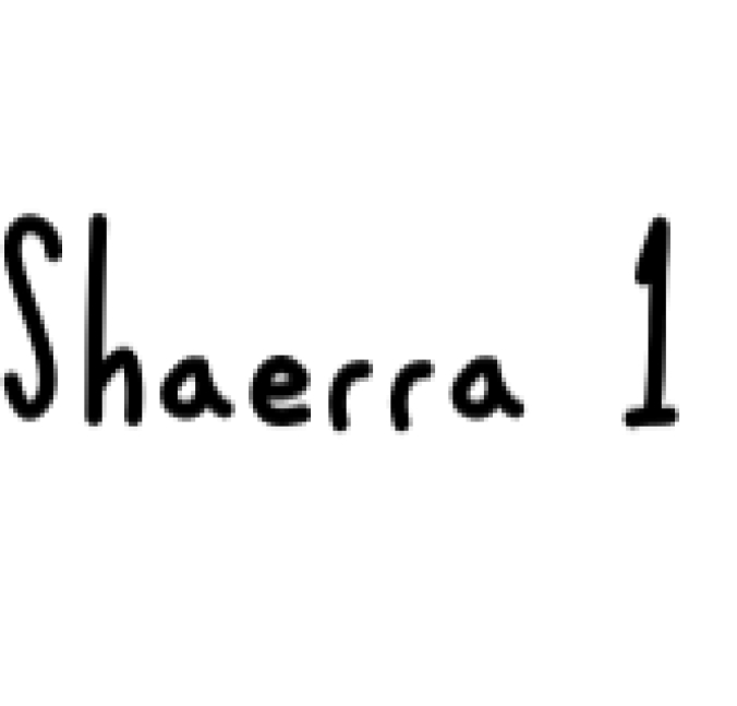 Shaerra Font Preview