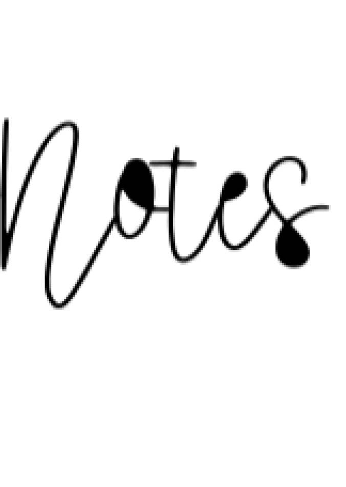 Notes Font Preview