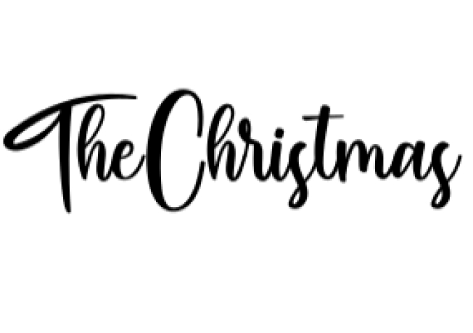 The Christmas Font Preview