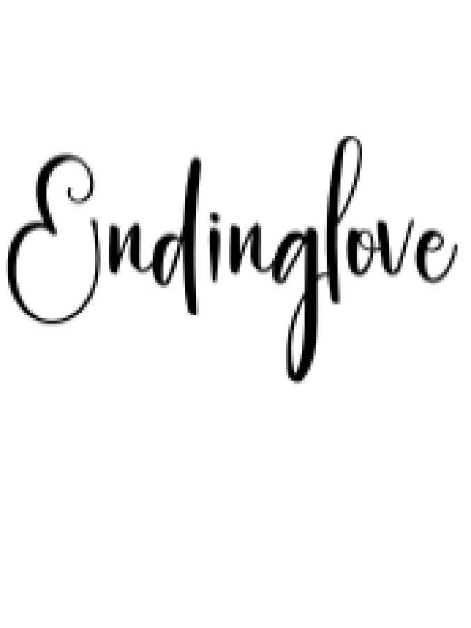 Endinglove Font Preview