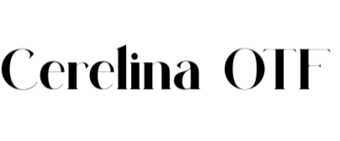 Cerelina Font Preview