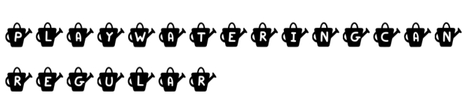 Play Watering Can Font Preview