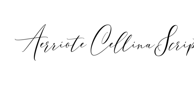 Aerriote Cellina Font Preview