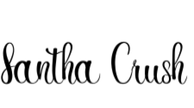 Santa Crush Font Preview