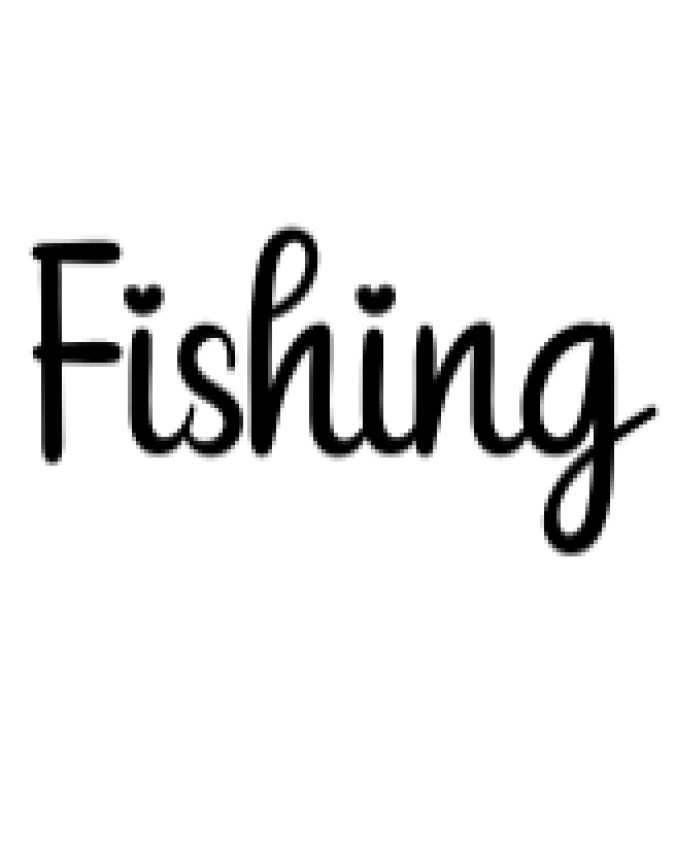 Fishing Font Preview