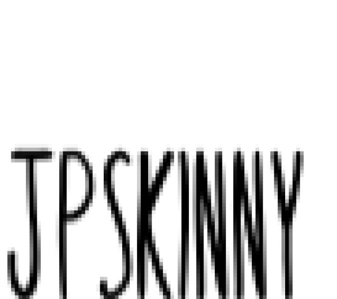JP Skinny Tea Font Preview